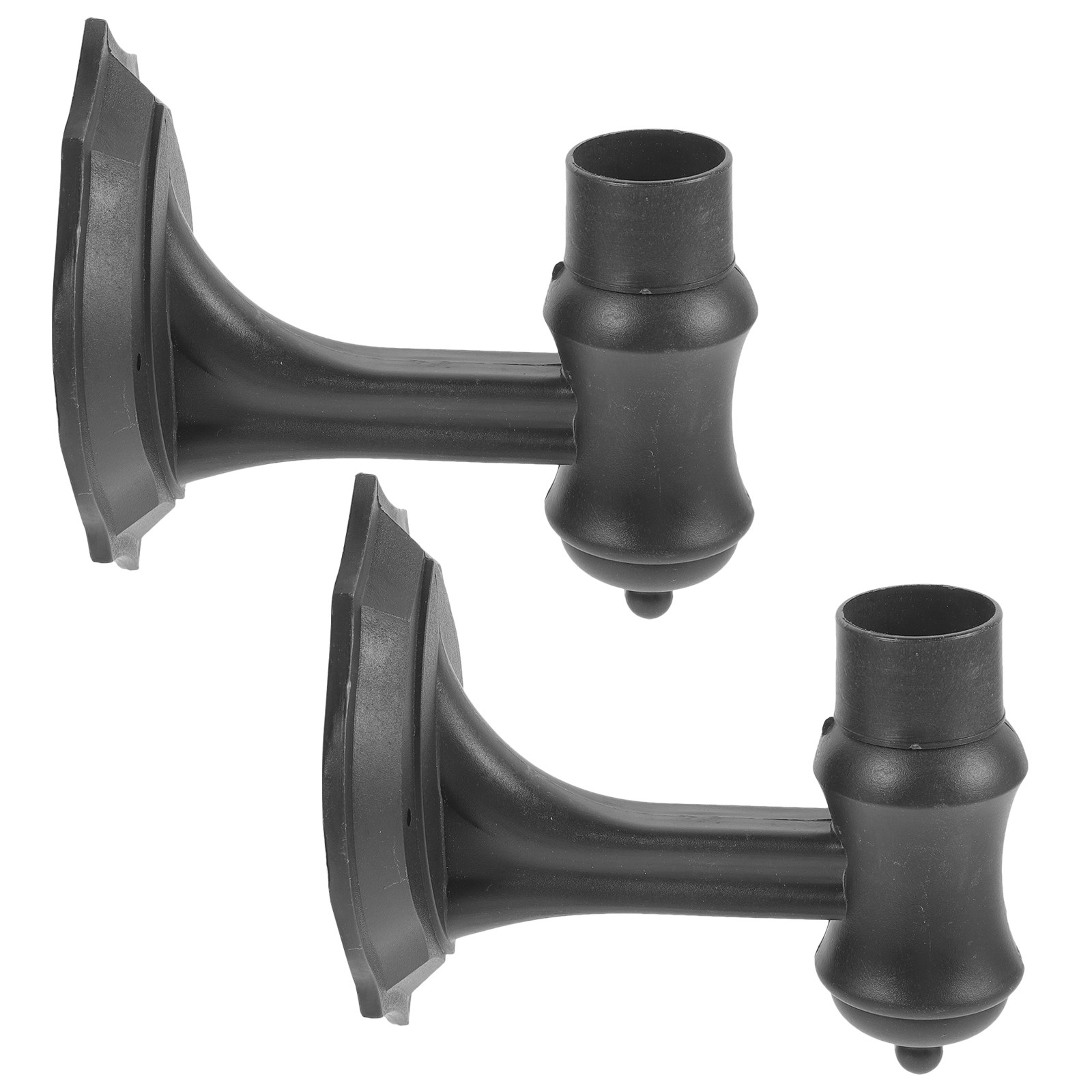Outdoor Yard Lighting Fixtures - 2Pcs Plastic Wall Light Holders Minimalist