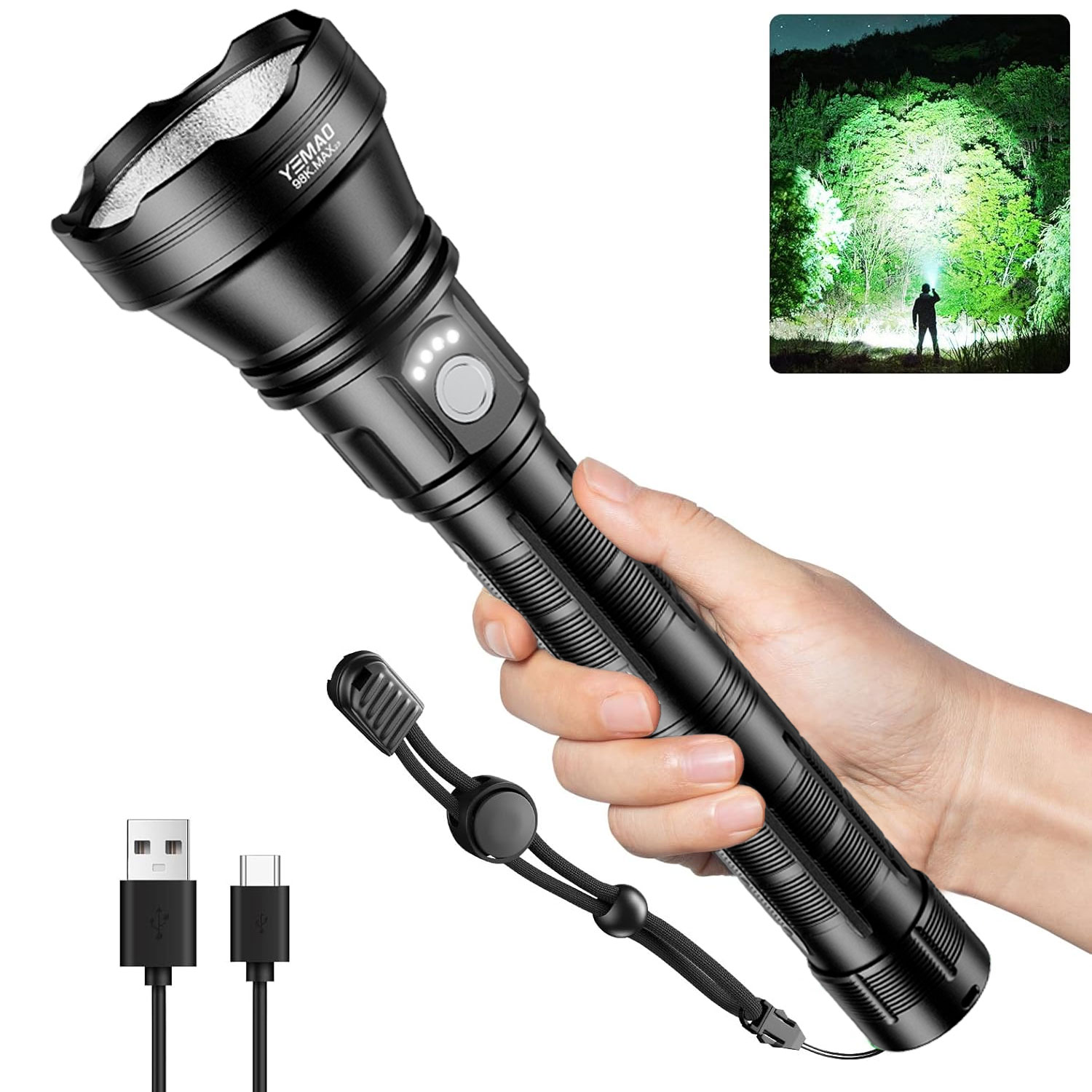 Outdoor Lighting Lumen - YM-98K 2.0 PROMAX 5200LM Super Bright