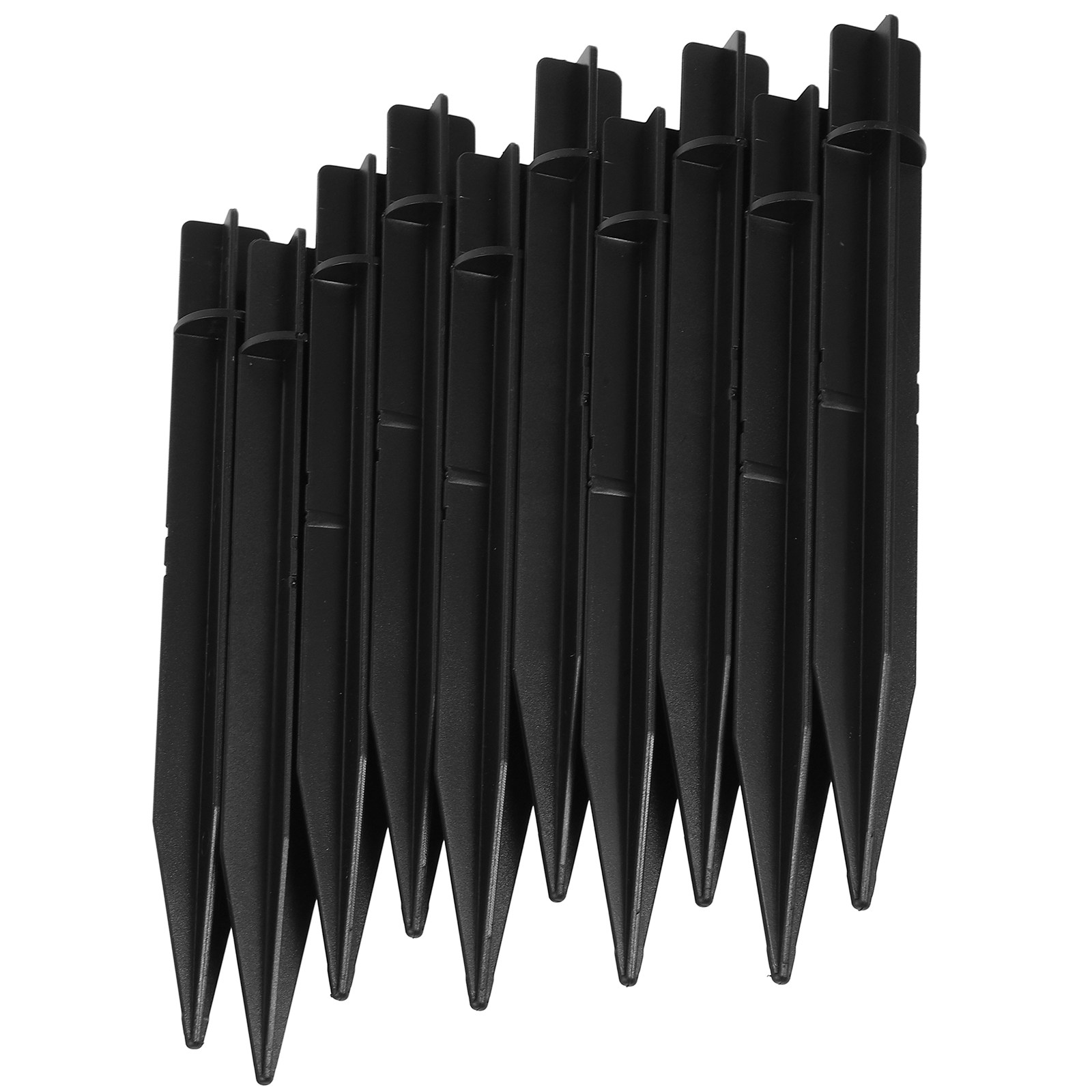 Outdoor Lighting Ground Fixtures - 10Pcs Plastic Ground Stakes for Solar