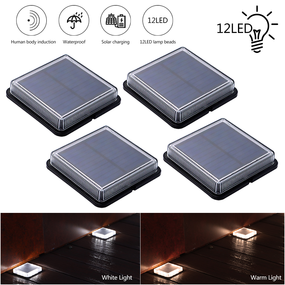 Outdoor Yard Lighting Fixtures - Solar Step Light Waterproof Outdoor Landscape