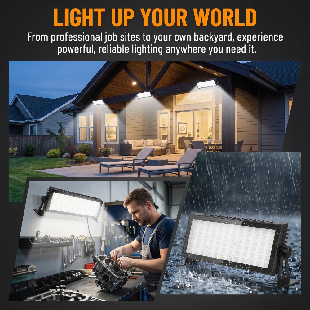 LED Shop Lights, 144W 12000LM  - Outdoor Lighting No Outlet reseña y precio