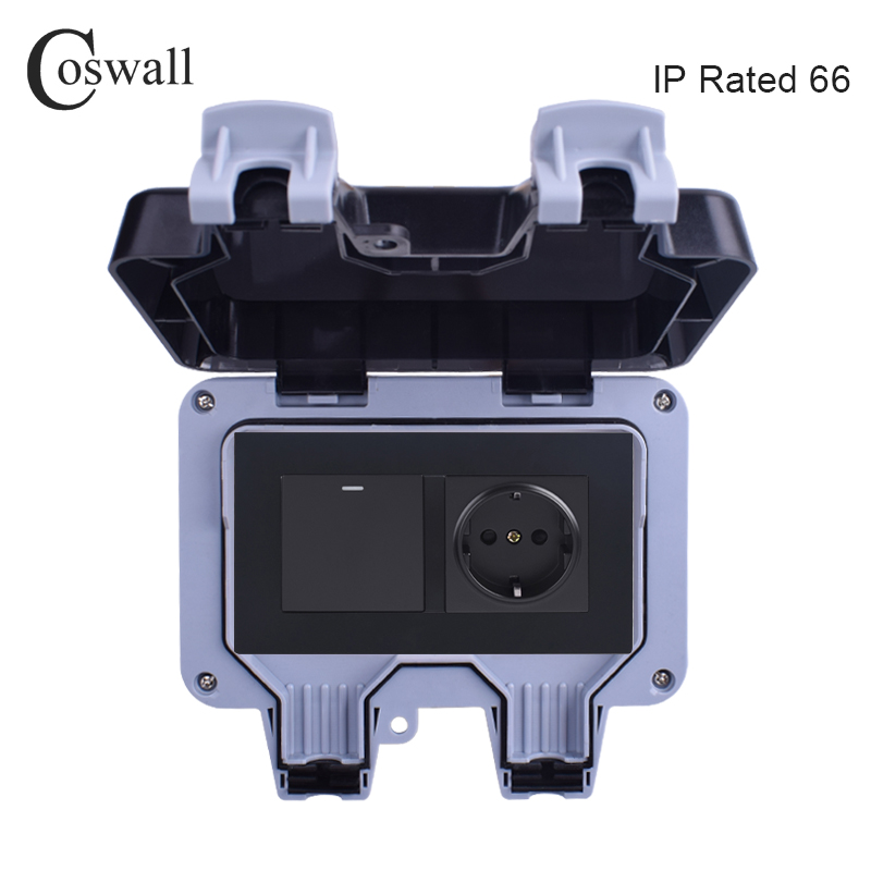Coswall IP66 Weatherproof Wate - Outdoor Lighting No Outlet reseña y precio