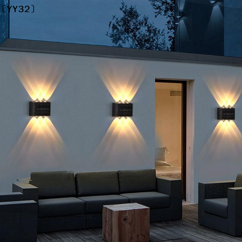 4-10 LED Solar Lamp Outdoor Wa - Outdoor Lighting Up And Down reseña y precio