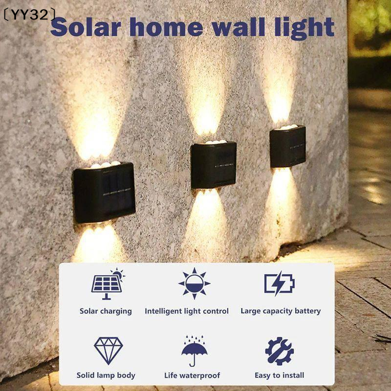 4-10 LED Solar Lamp Outdoor Wa - Outdoor Lighting Up And Down reseña y precio