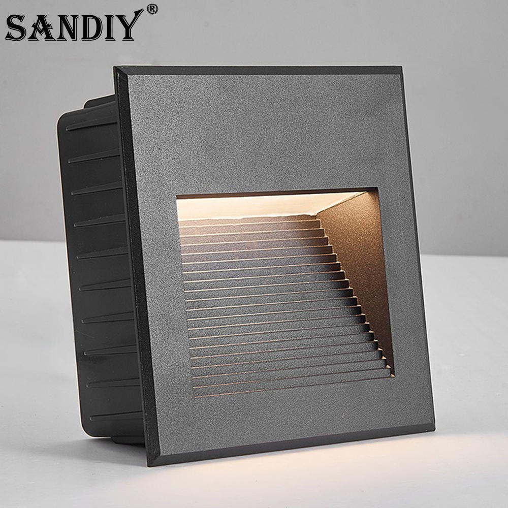 SANDIY Recessed Outdoor Wall S - Outdoor Lighting Up And Down reseña y precio