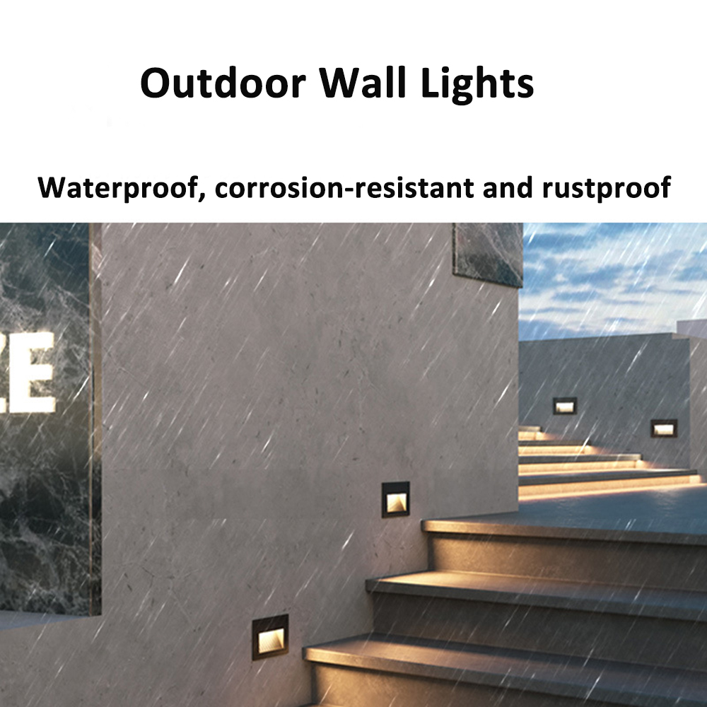 SANDIY Recessed Outdoor Wall S - Outdoor Lighting Up And Down reseña y precio