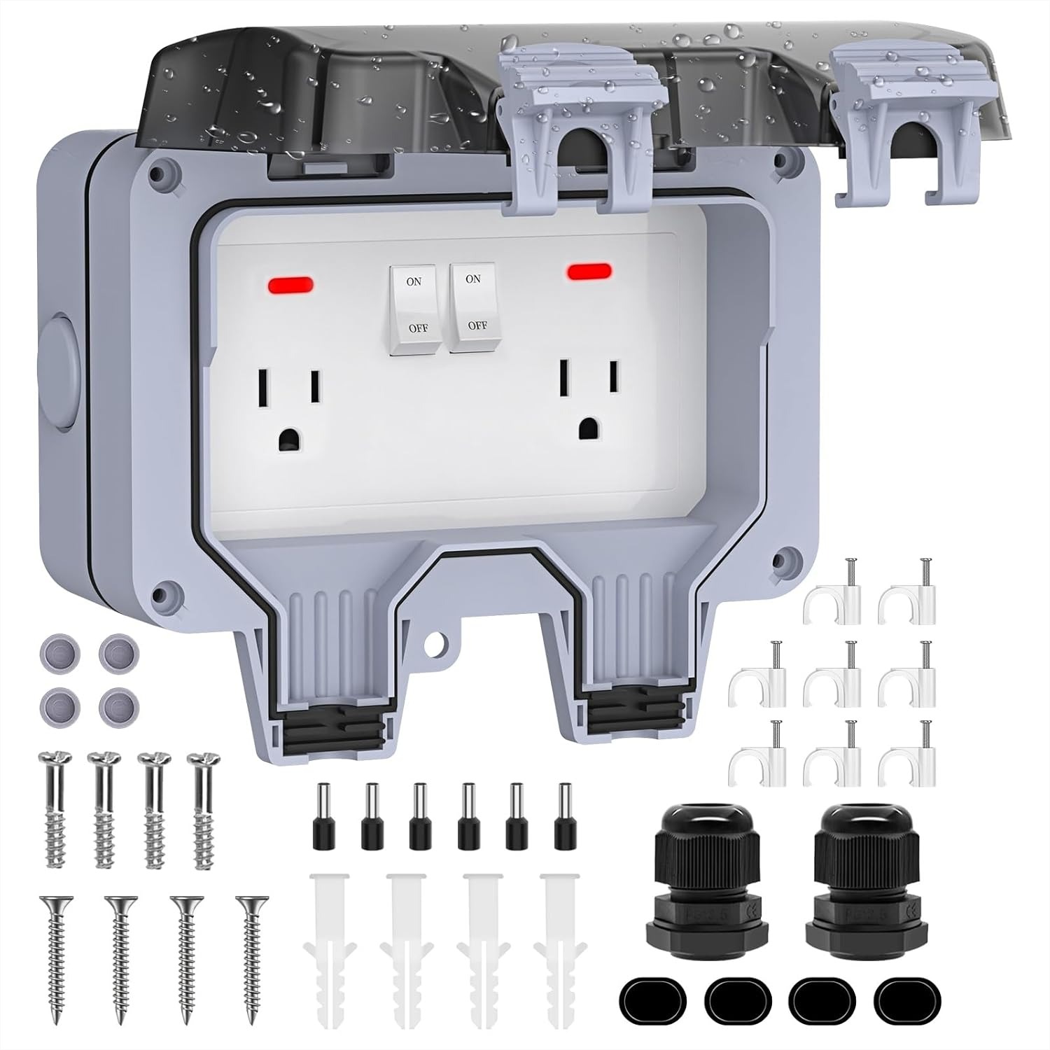 IP66 Waterproof Outdoor Outlet - Outdoor Lighting No Outlet reseña y precio