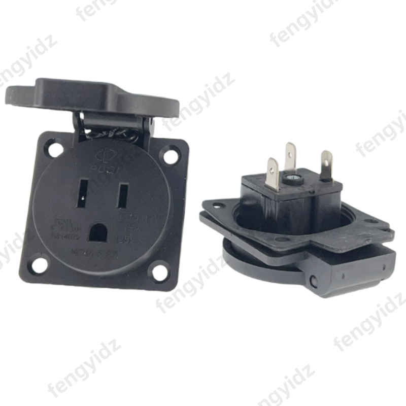 Black 125V 15A 20A IP44 CE Ame - Outdoor Lighting No Outlet reseña y precio
