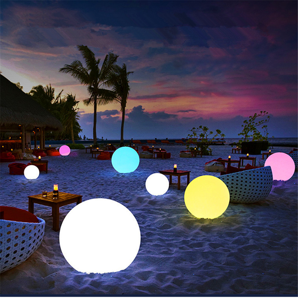 Rechargeable LED Glowing Ball  - Outdoor Lighting For Backyard reseña y precio