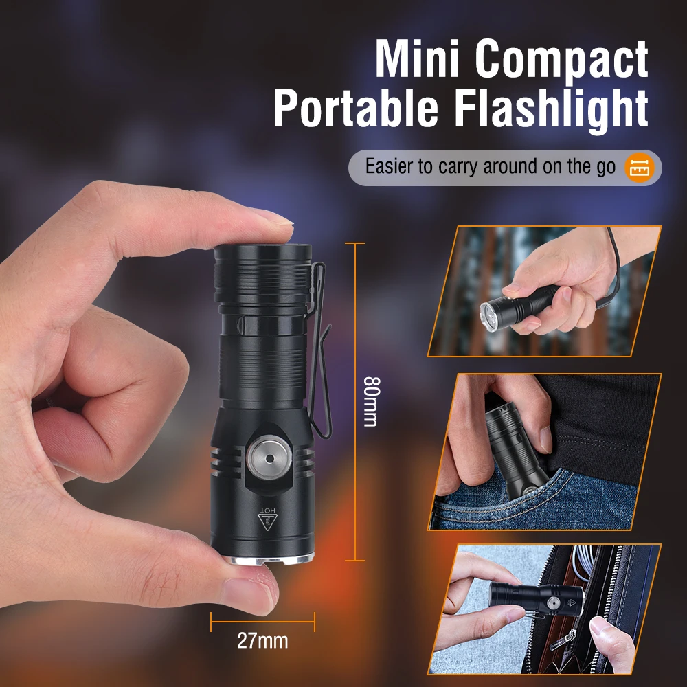 BORUiT ET15 EDC Flashlight Ult - Outdoor Lighting Lumen reseña y precio