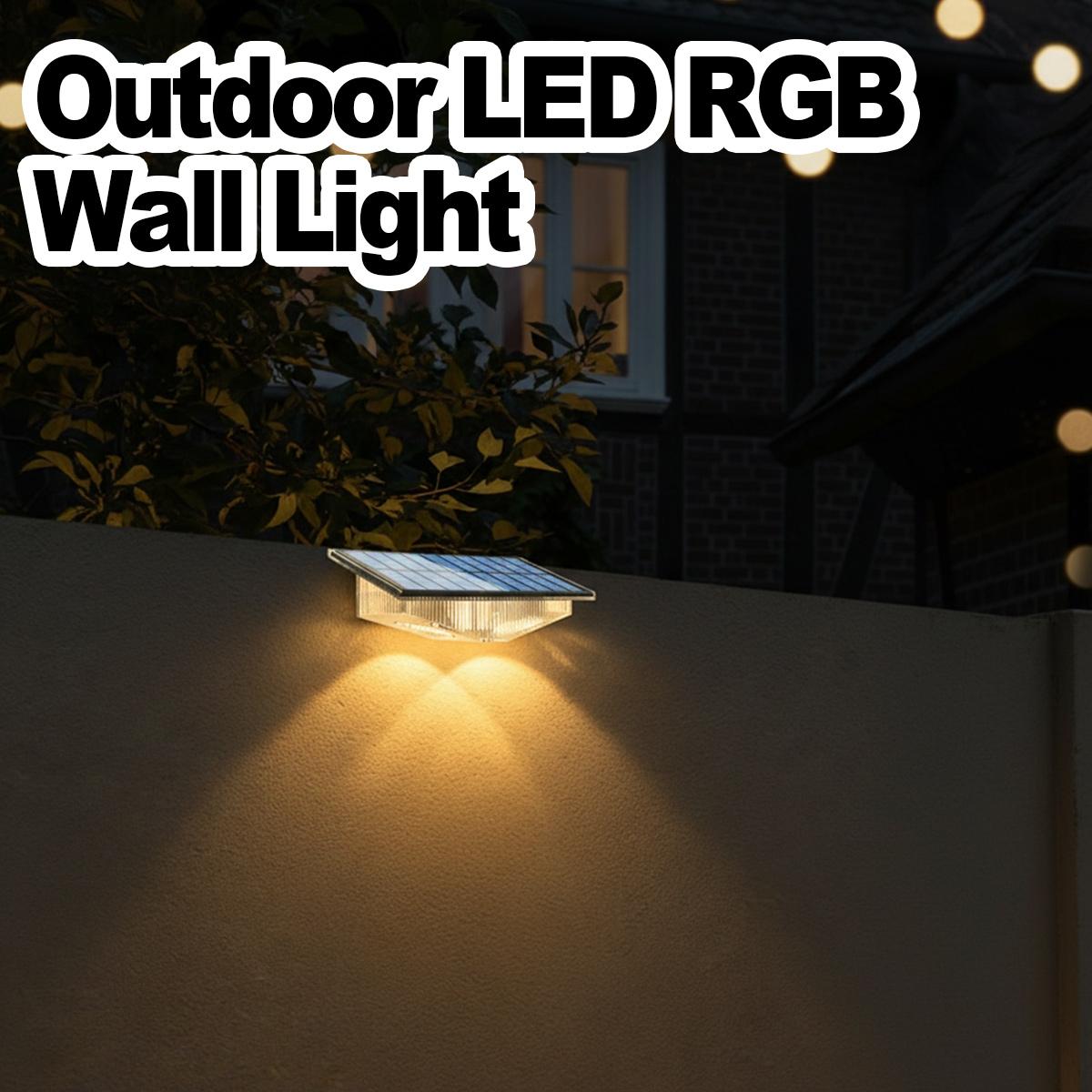 4Pcs Solar Fence Lights LED Wa - Outdoor Yard Lighting Fixtures reseña y precio