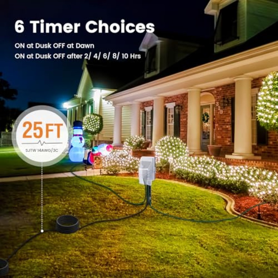 Outdoor Power Stake Dusk to Da - Outdoor Lighting No Outlet reseña y precio