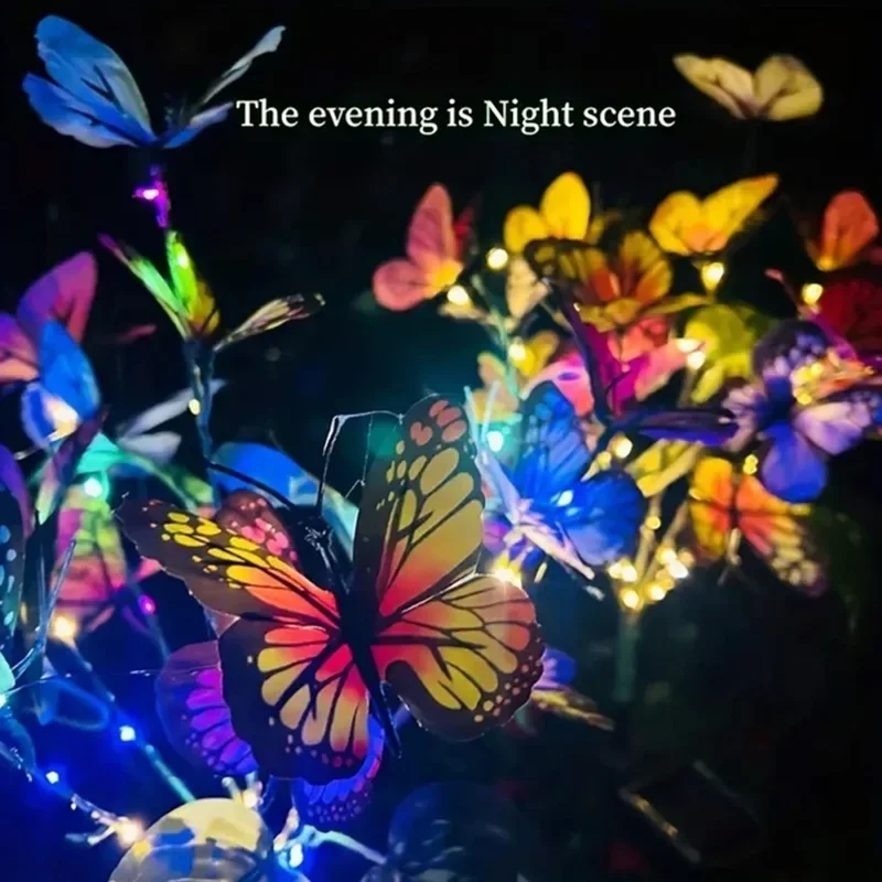 Solar LED Butterfly Garden Lig - Outdoor Lighting For Backyard reseña y precio