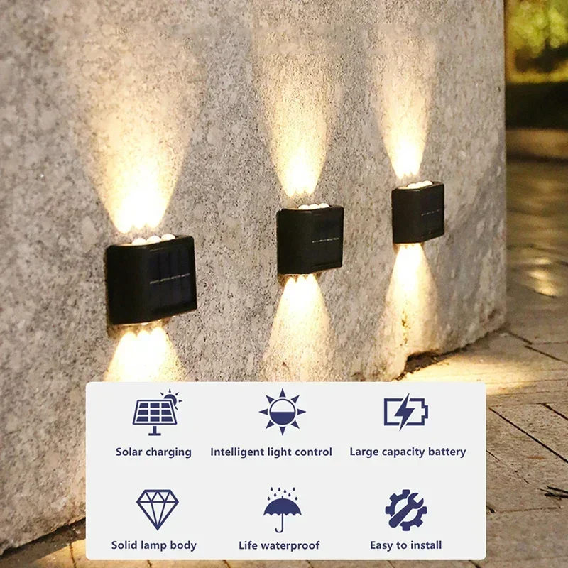LED Solar Light Outdoor Waterp - Outdoor Lighting On Fence reseña y precio
