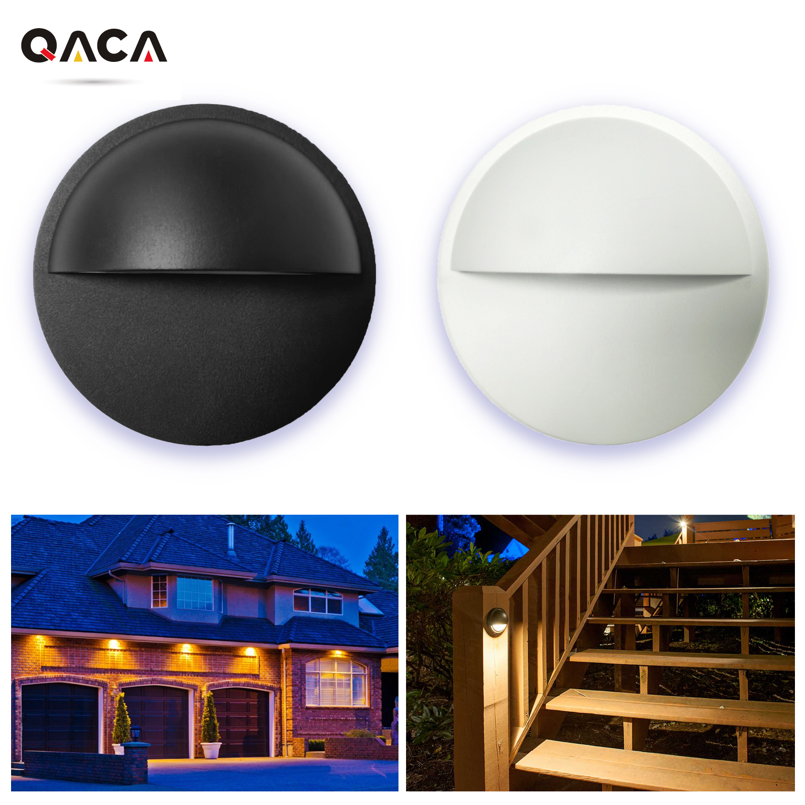 QACA Aluminum LED Deck Light O - Outdoor Yard Lighting Fixtures reseña y precio