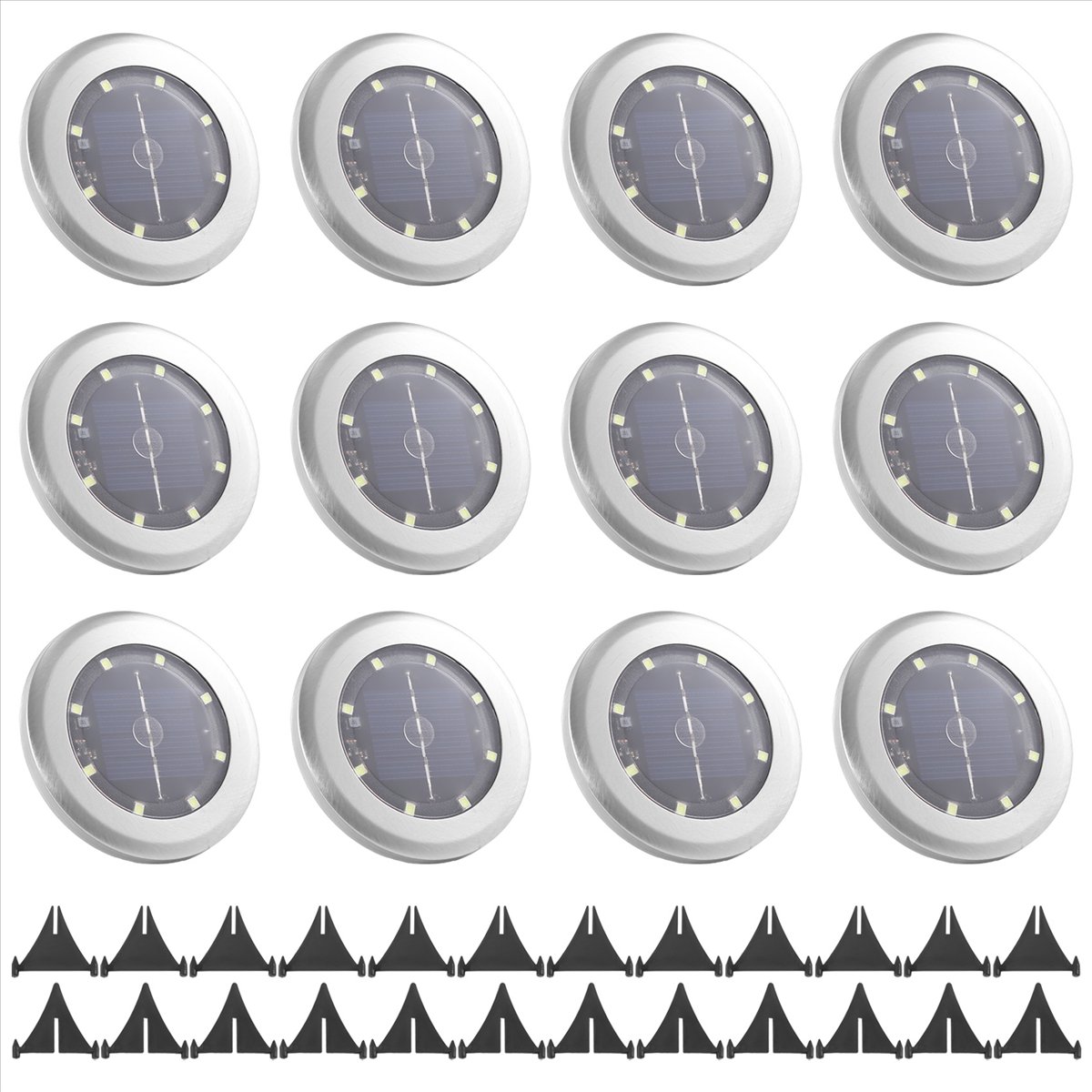 *A14E 12 Pack Solar Lights Out - Outdoor Lighting For Backyard reseña y precio
