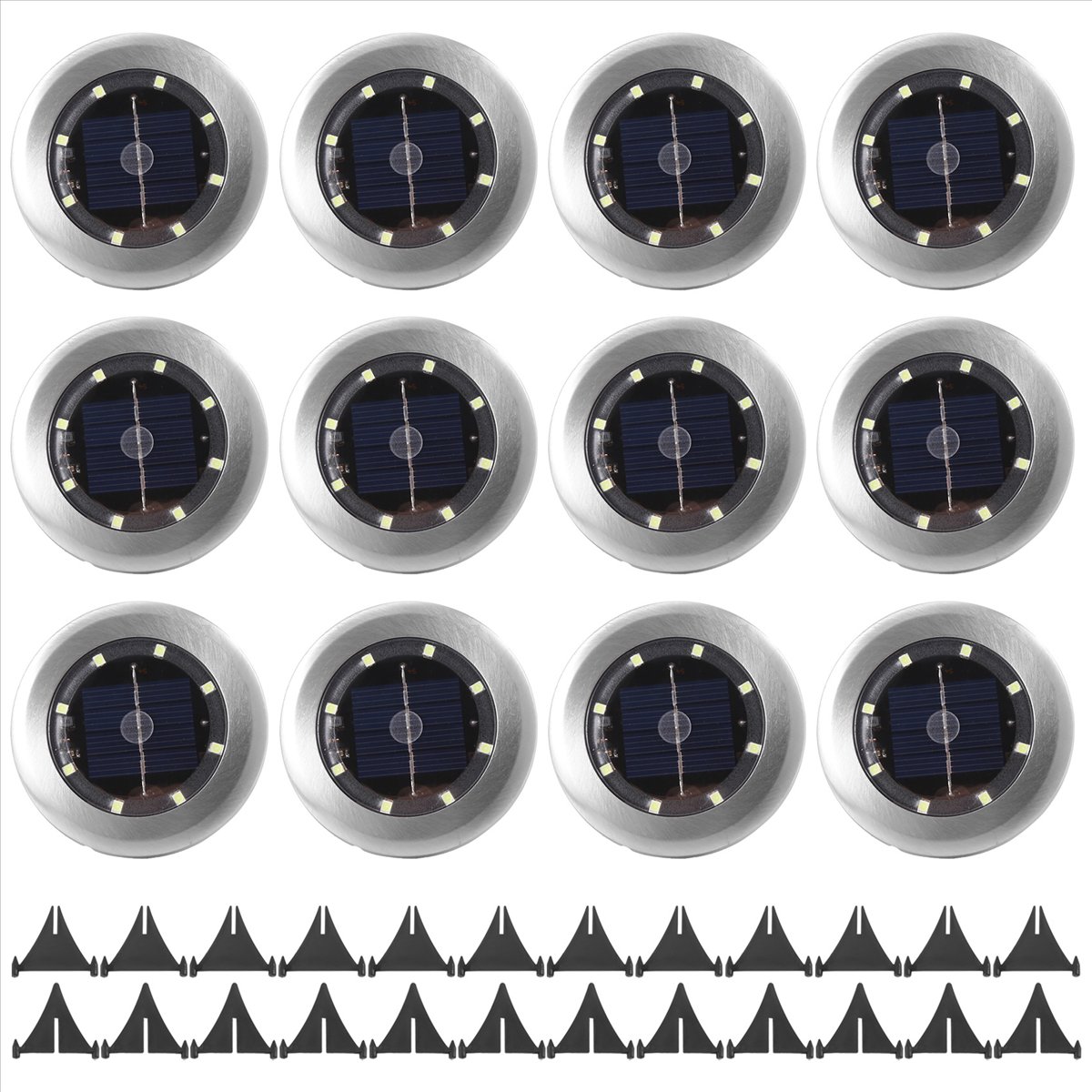 *A14E 12 Pack Solar Lights Out - Outdoor Lighting For Backyard reseña y precio