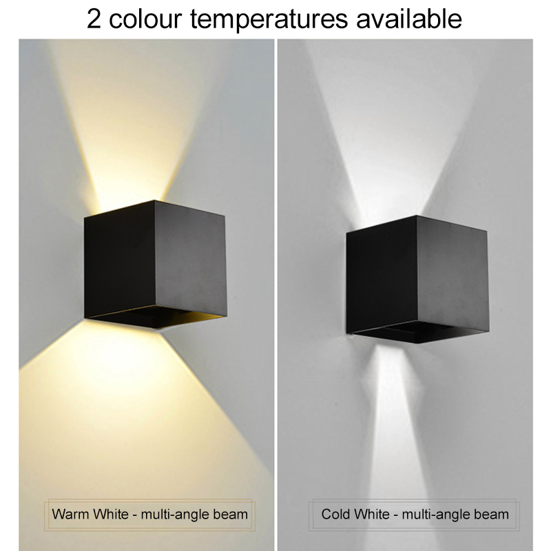 LED Wall Lamps 7W Cold White W - Outdoor Lighting Up And Down reseña y precio