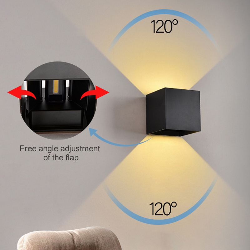 LED Wall Lamps 7W Cold White W - Outdoor Lighting Up And Down reseña y precio