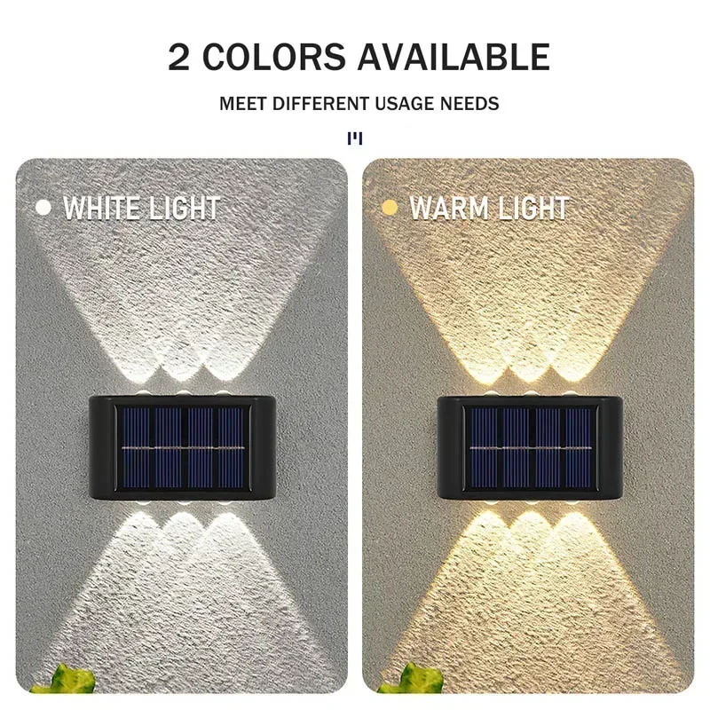 COB Solar Wall Lamp Outdoor Wa - Outdoor Lighting Up And Down reseña y precio