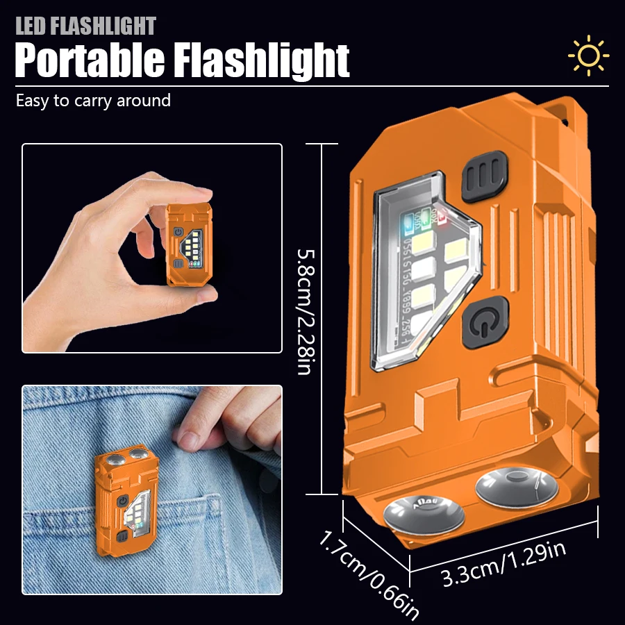 Mini Keychain EDC Flashlight R - Outdoor Lighting Lumen reseña y precio