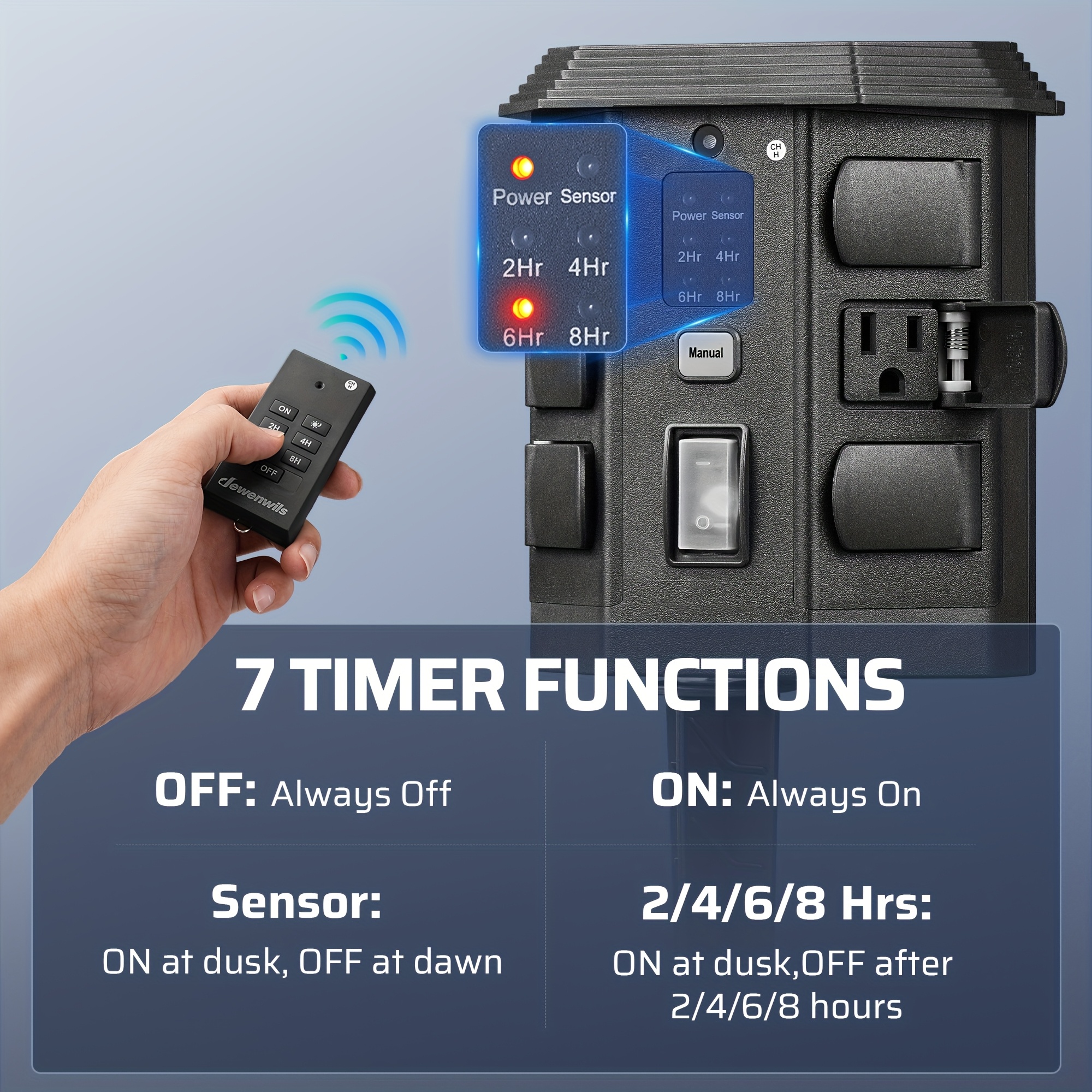 Outdoor Power Stake Timer, Out - Outdoor Lighting No Outlet reseña y precio