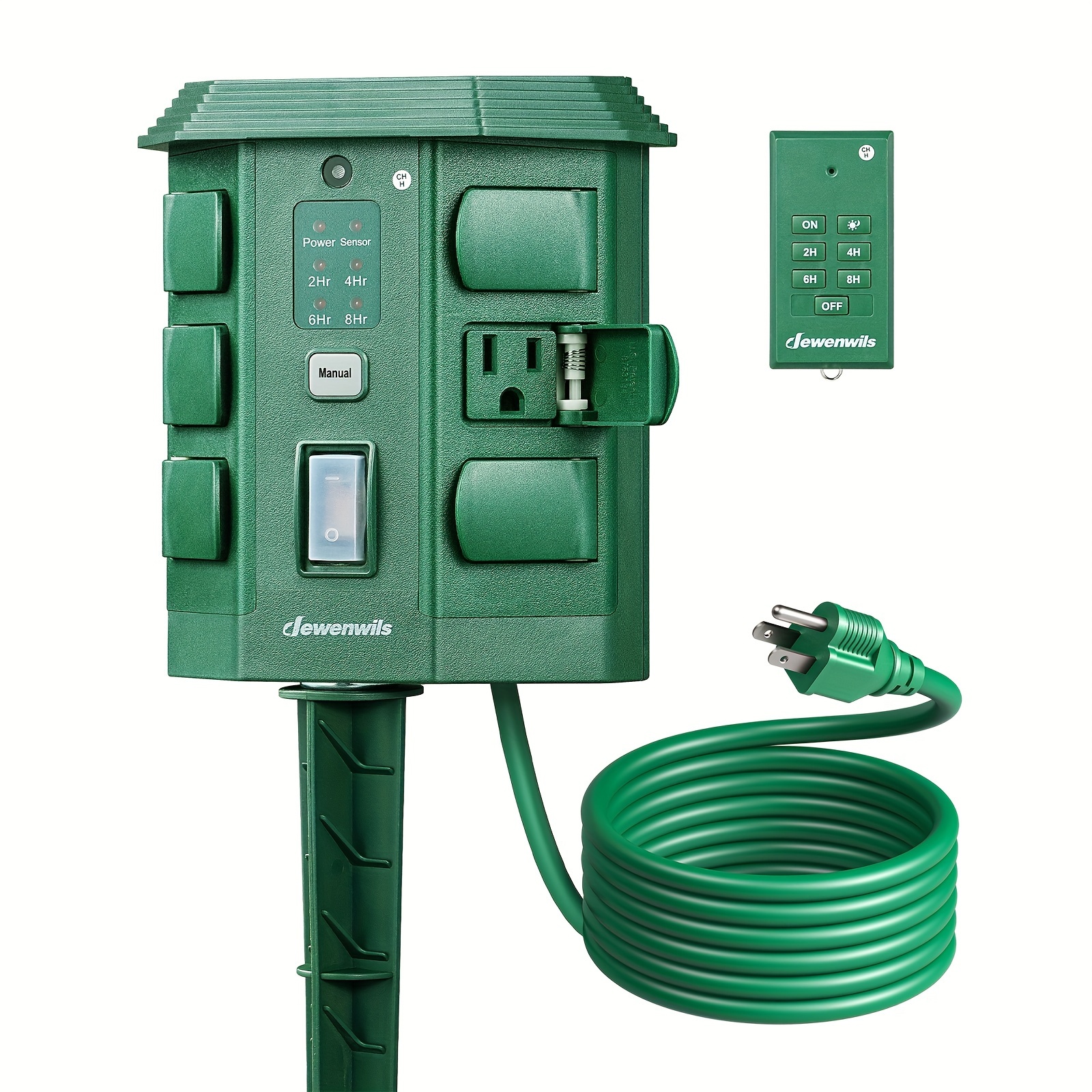 Outdoor Power Stake Timer, Out - Outdoor Lighting No Outlet reseña y precio