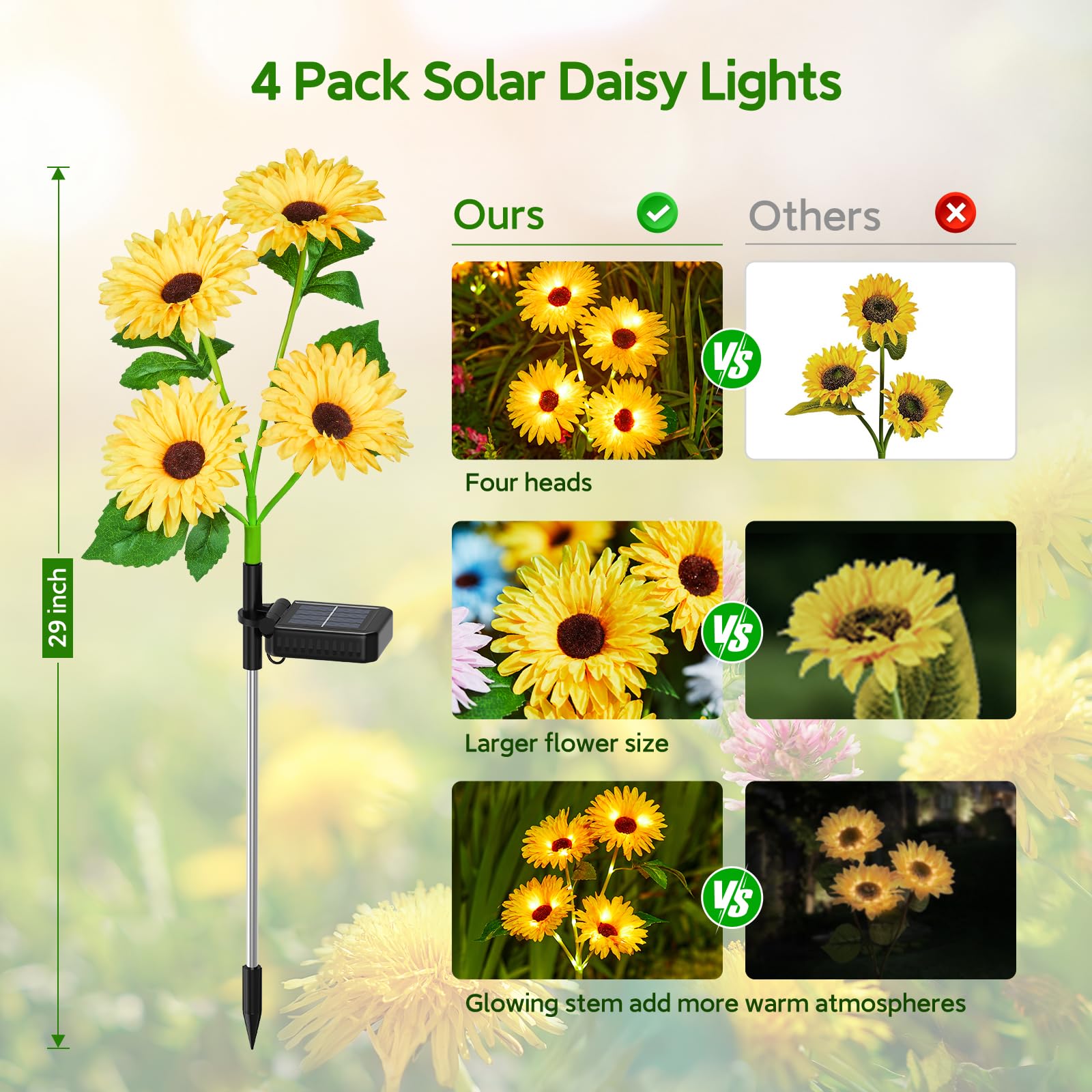 Solar Outdoor Garden Lights, 1 - Outdoor Lighting Pathway reseña y precio