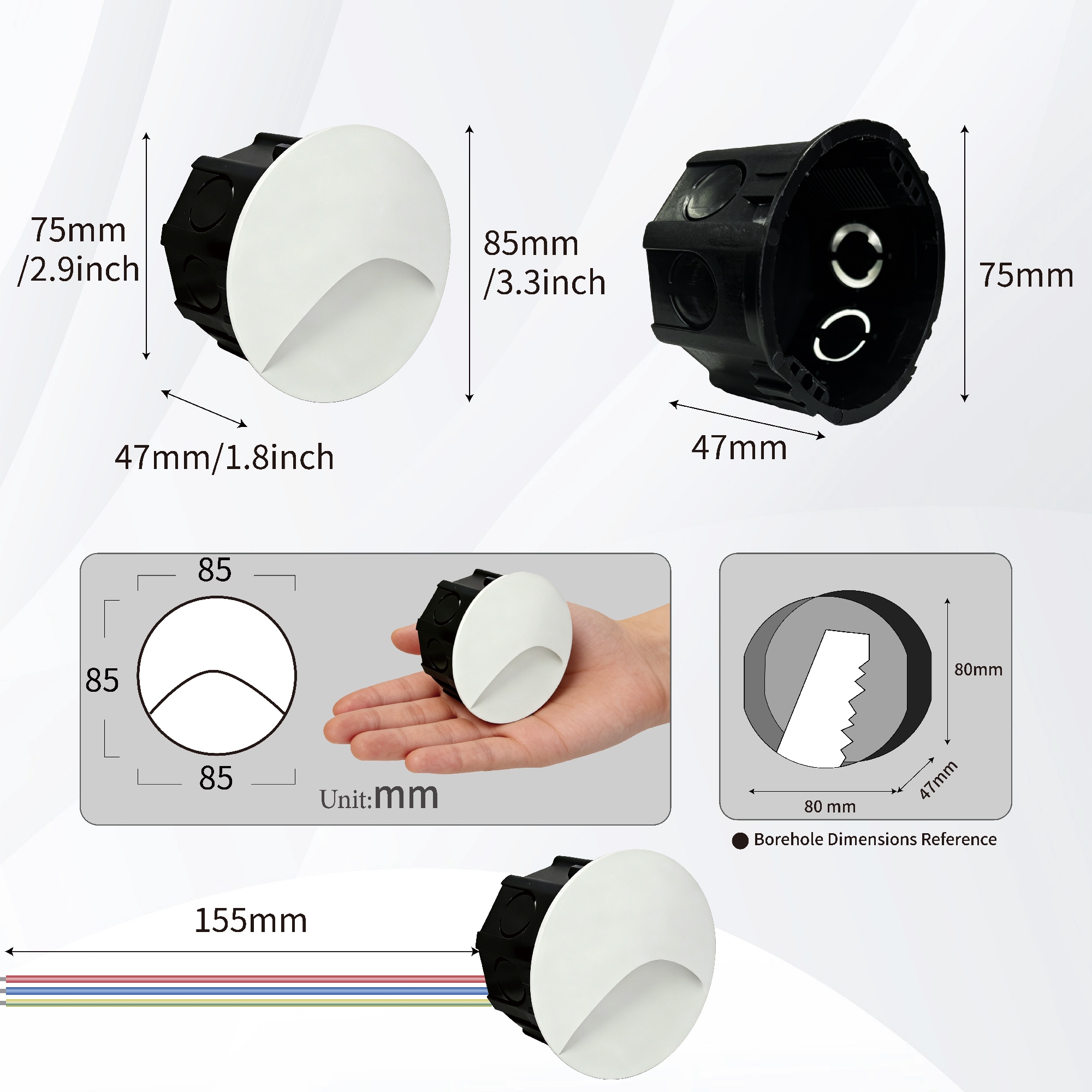 Led Stair Light Step Lights 3W - Outdoor Lighting Up And Down reseña y precio