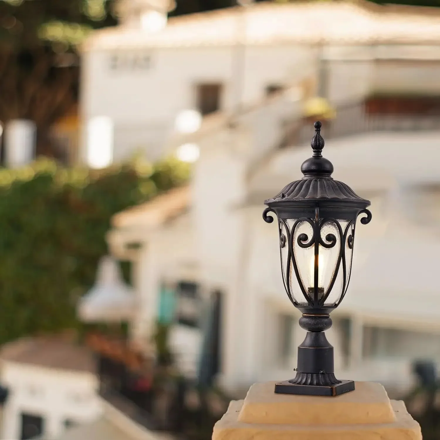 Outdoor Post Light Fixture wit - Outdoor Yard Lighting Fixtures reseña y precio