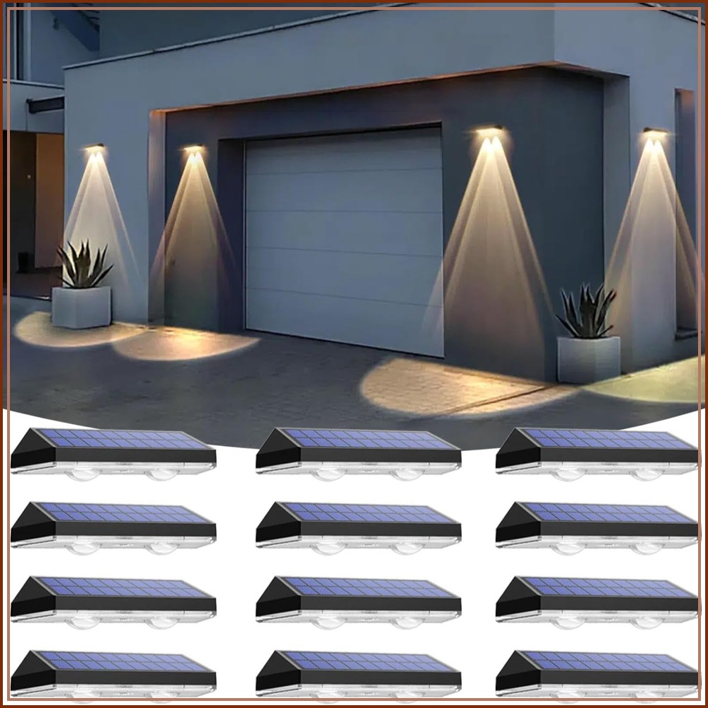Solar Fence Lights Outdoor Wat - Outdoor Lighting On Fence reseña y precio