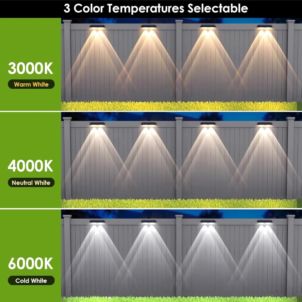 Solar Fence Lights Outdoor Wat - Outdoor Lighting On Fence reseña y precio