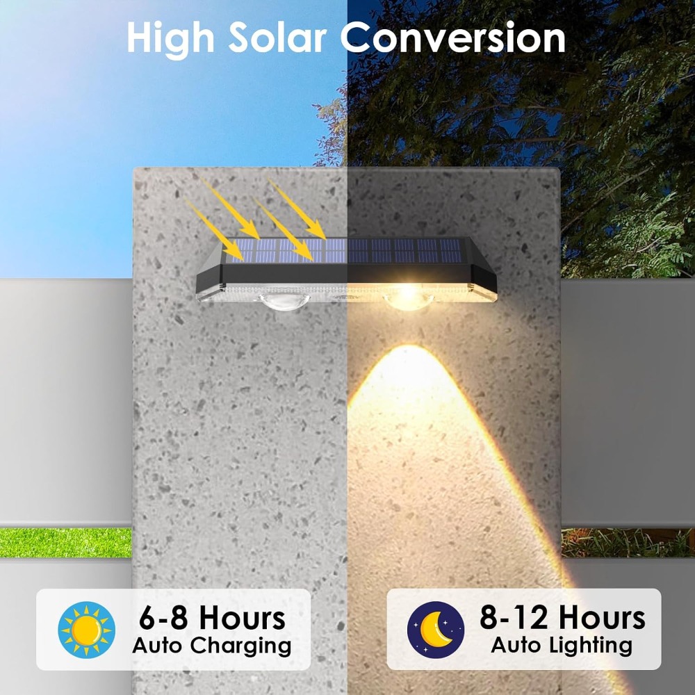 Solar Fence Lights Outdoor Wat - Outdoor Lighting On Fence reseña y precio