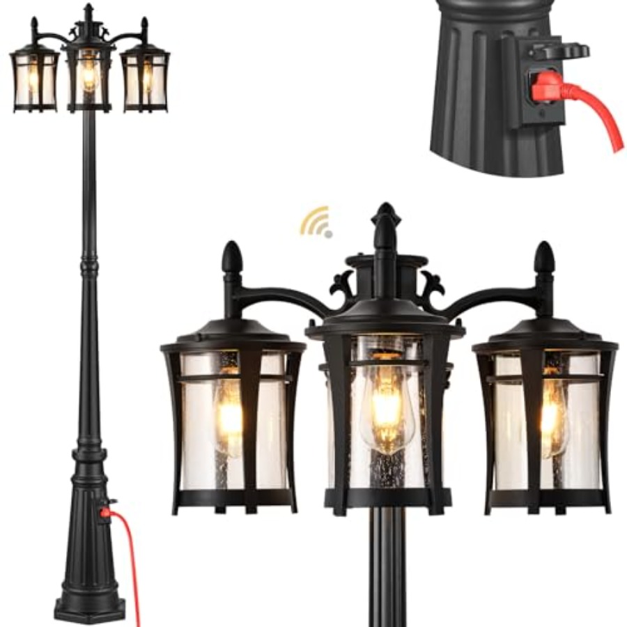 Dusk to Dawn Outdoor Post Ligh - Outdoor Lighting No Outlet reseña y precio