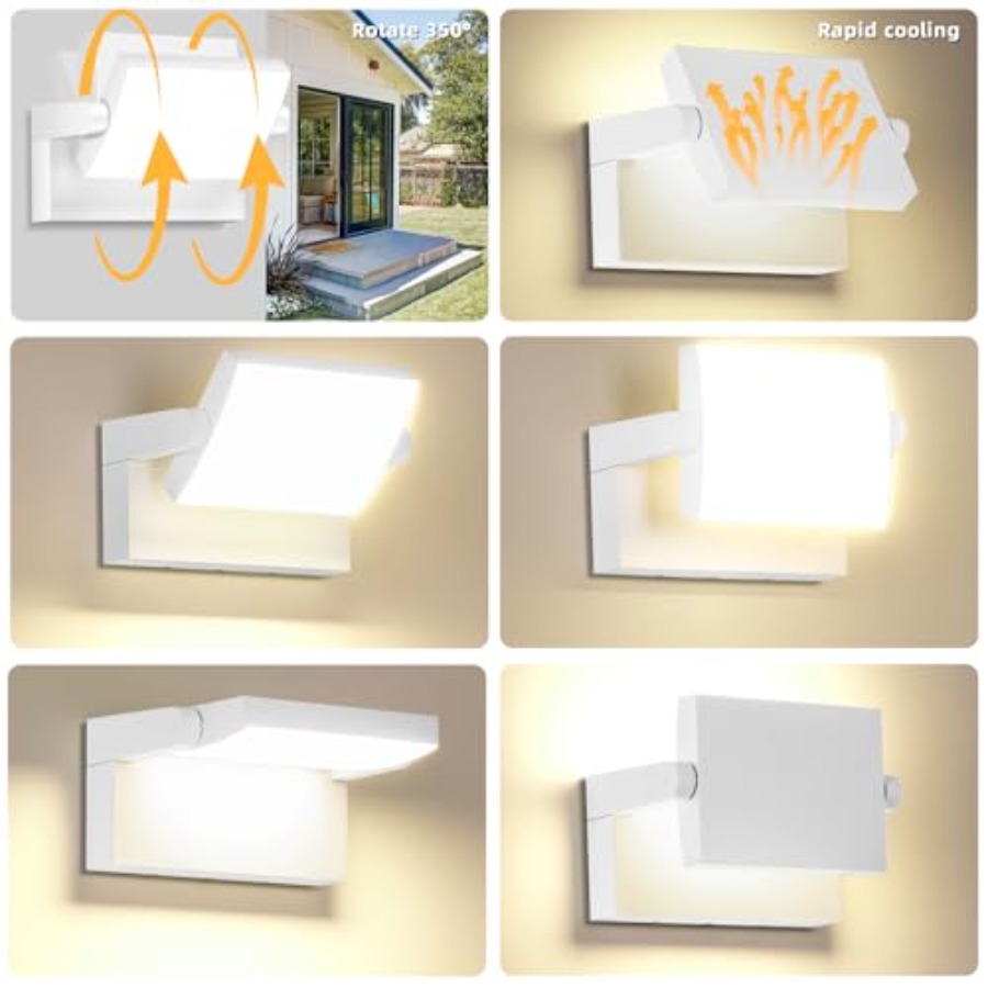 Outdoor LED Wall Light 40W Flo - Outdoor Yard Lighting Fixtures reseña y precio