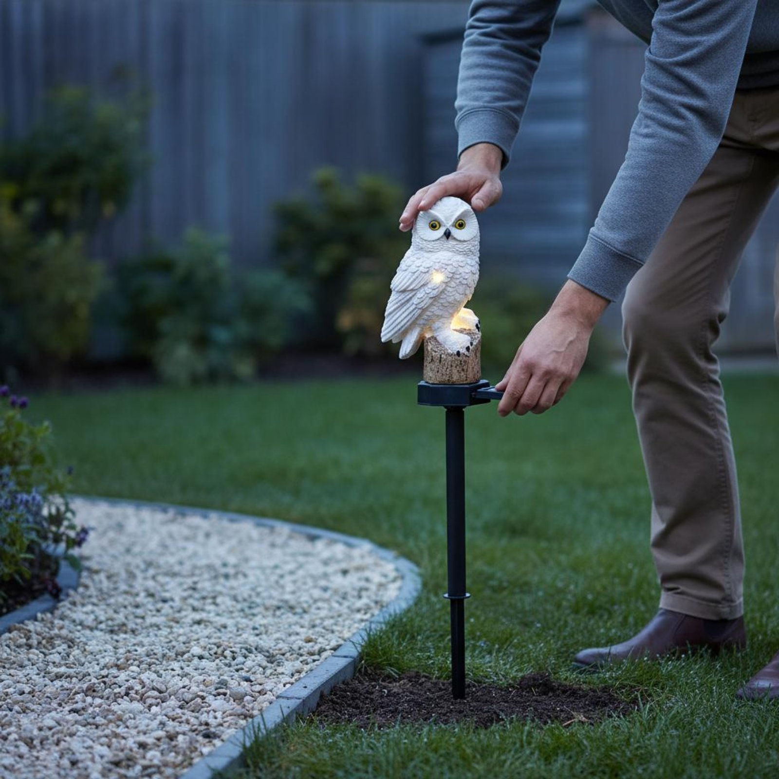Solar Owl Stake Light Waterpro - Outdoor Lighting Pathway reseña y precio