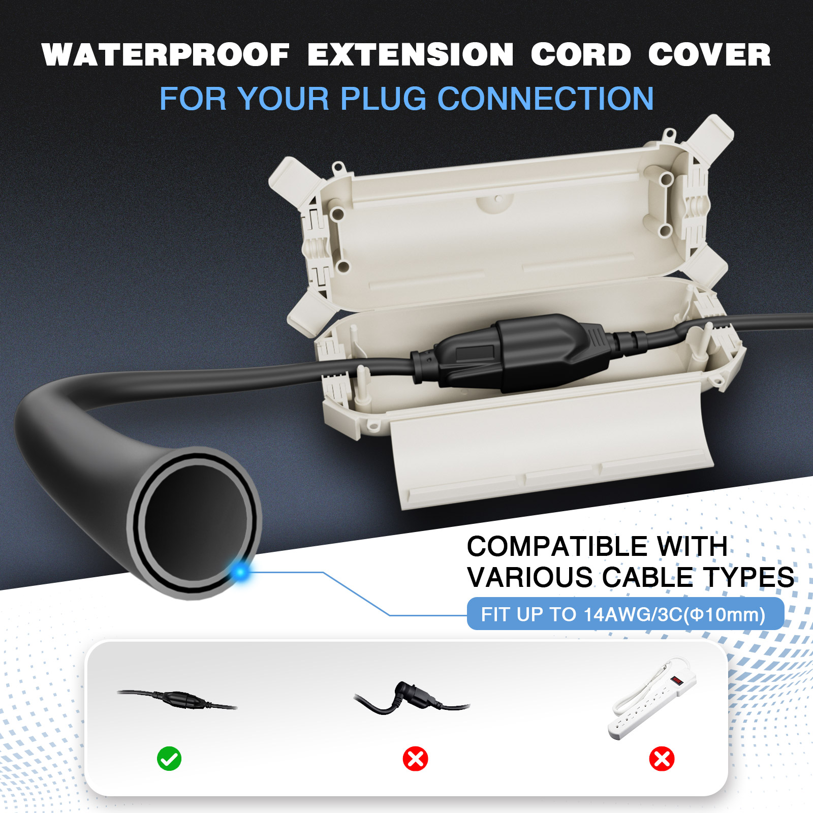 2 Pack Waterproof Outdoor Conn - Outdoor Lighting Manufacturers reseña y precio