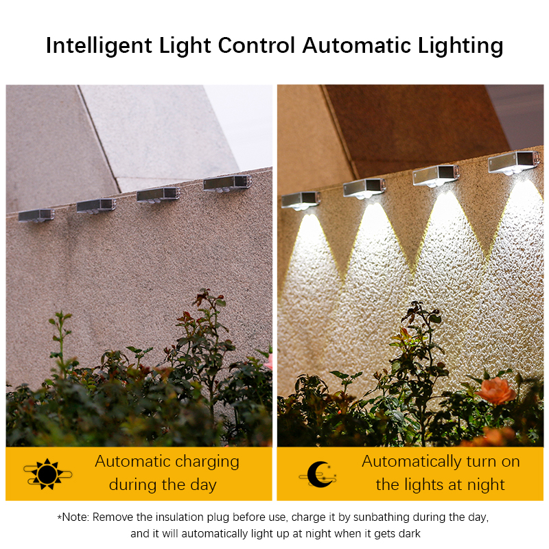 Solar Wall Lights Outdoor LED  - Outdoor Lighting On Fence reseña y precio