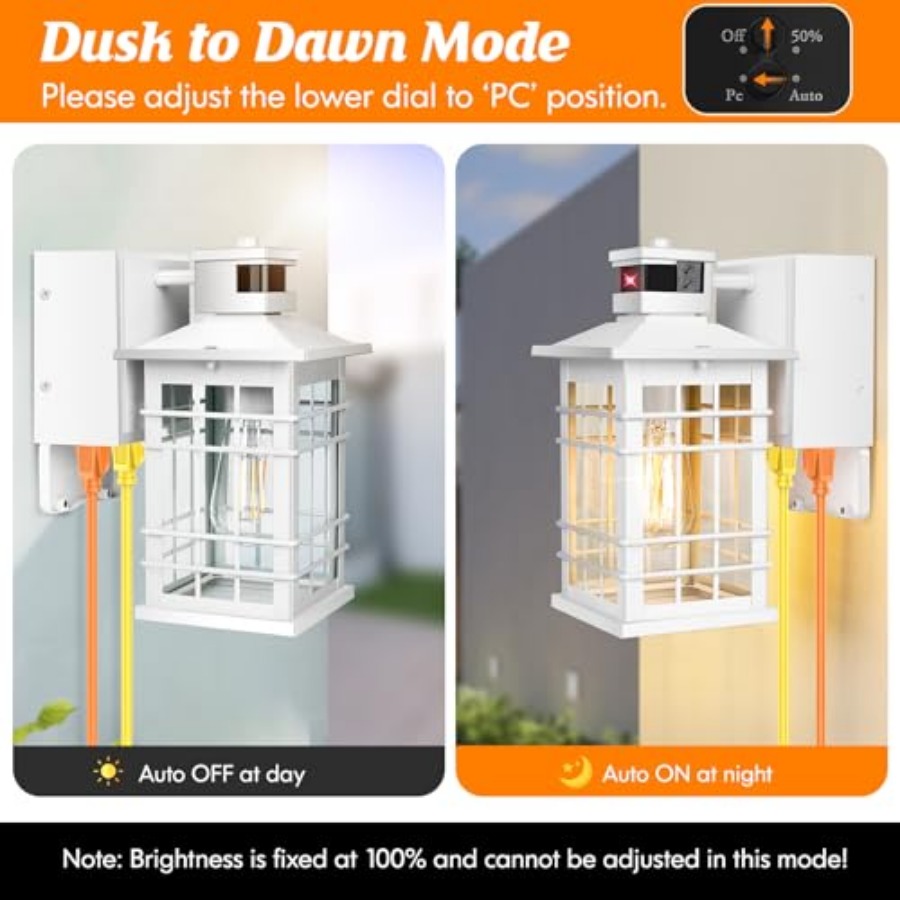 Porch Light with GFCI Outlets  - Outdoor Lighting No Outlet reseña y precio