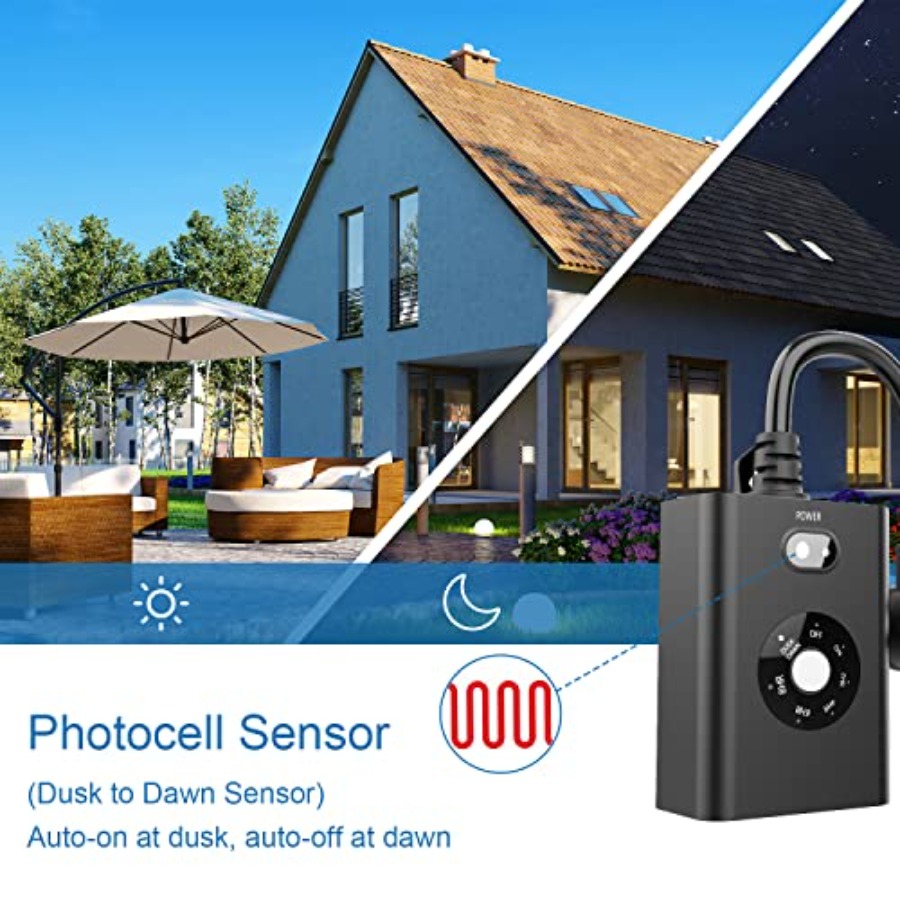 Outdoor Sensor Timer for Light - Outdoor Lighting No Outlet reseña y precio
