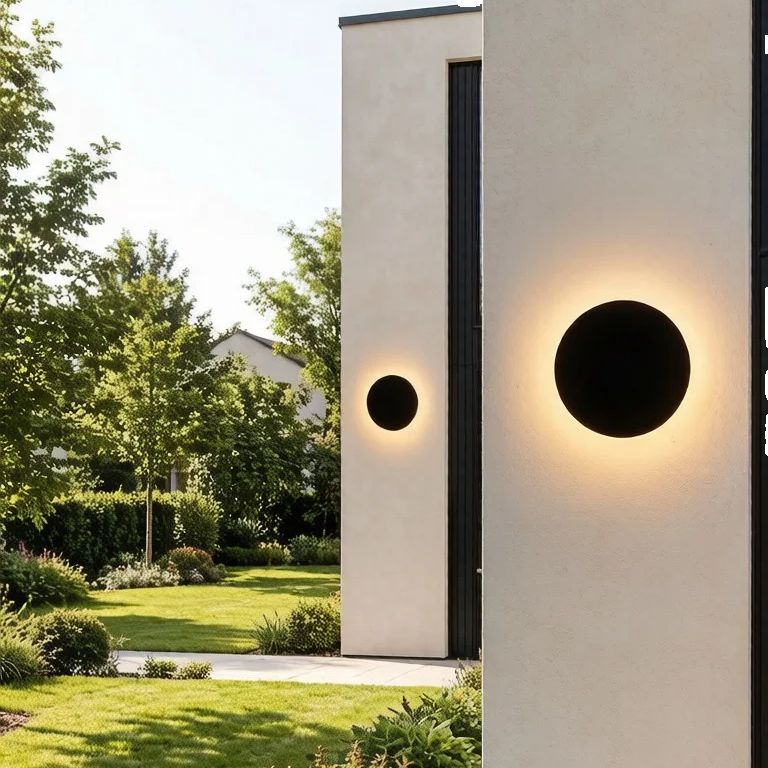 Nordic Minimalist Round LED Wa - Outdoor Lighting Up And Down reseña y precio