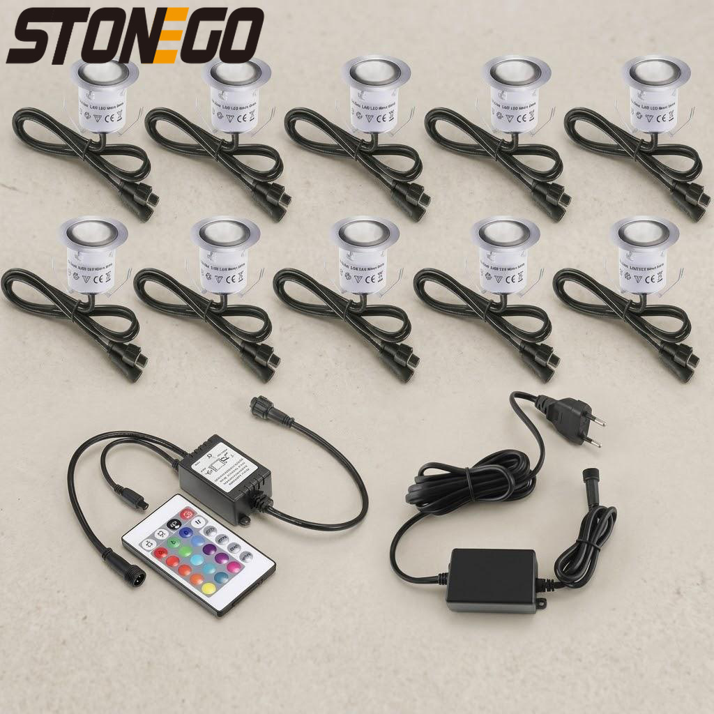 32mm RGBW LED Recessed Deck Li - Outdoor Lighting Ground Fixtures reseña y precio