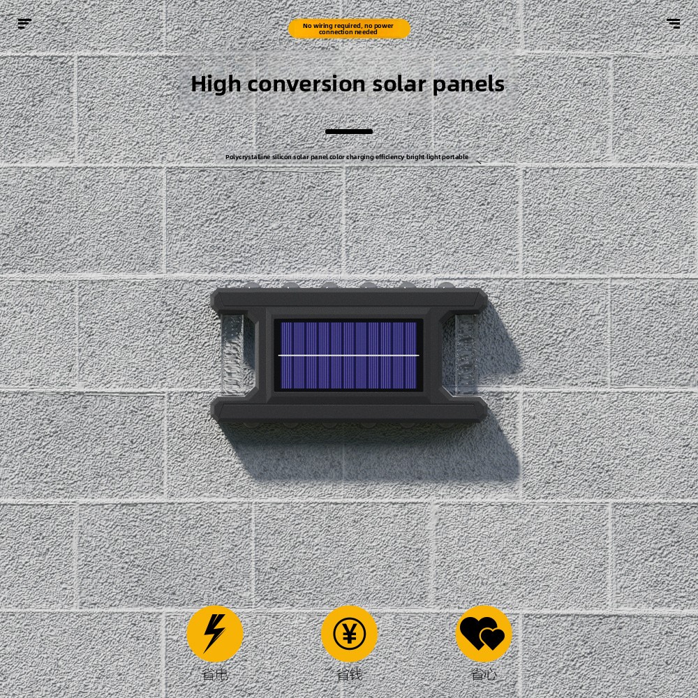 Solar Outdoor Wall Light, Rain - Outdoor Lighting On Fence reseña y precio