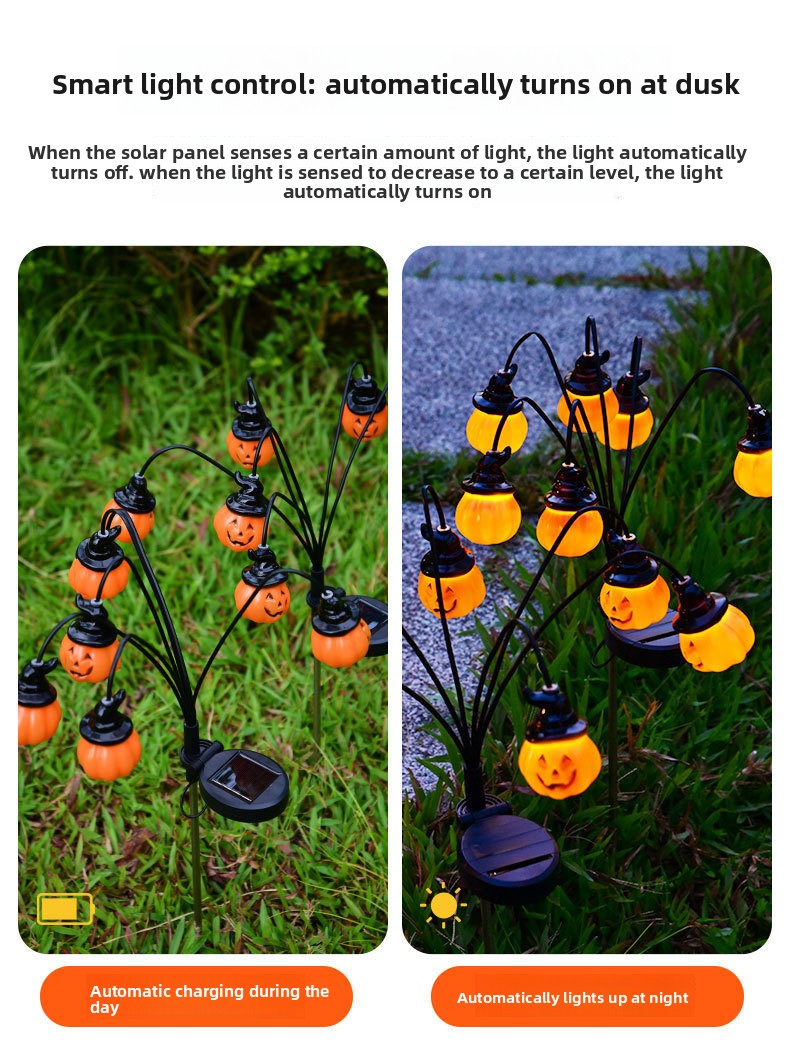 Solar Powered Halloween Pathwa - Outdoor Lighting Pathway reseña y precio