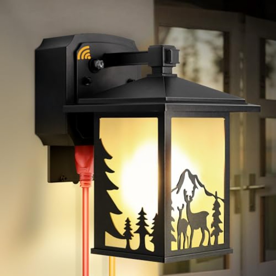 Porch Lights with GFCI Outlet  - Outdoor Lighting No Outlet reseña y precio