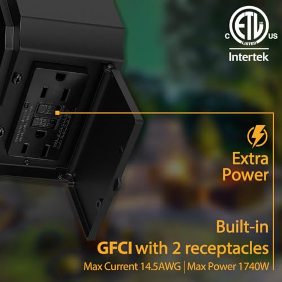 Porch Lights with GFCI Outlet  - Outdoor Lighting No Outlet reseña y precio