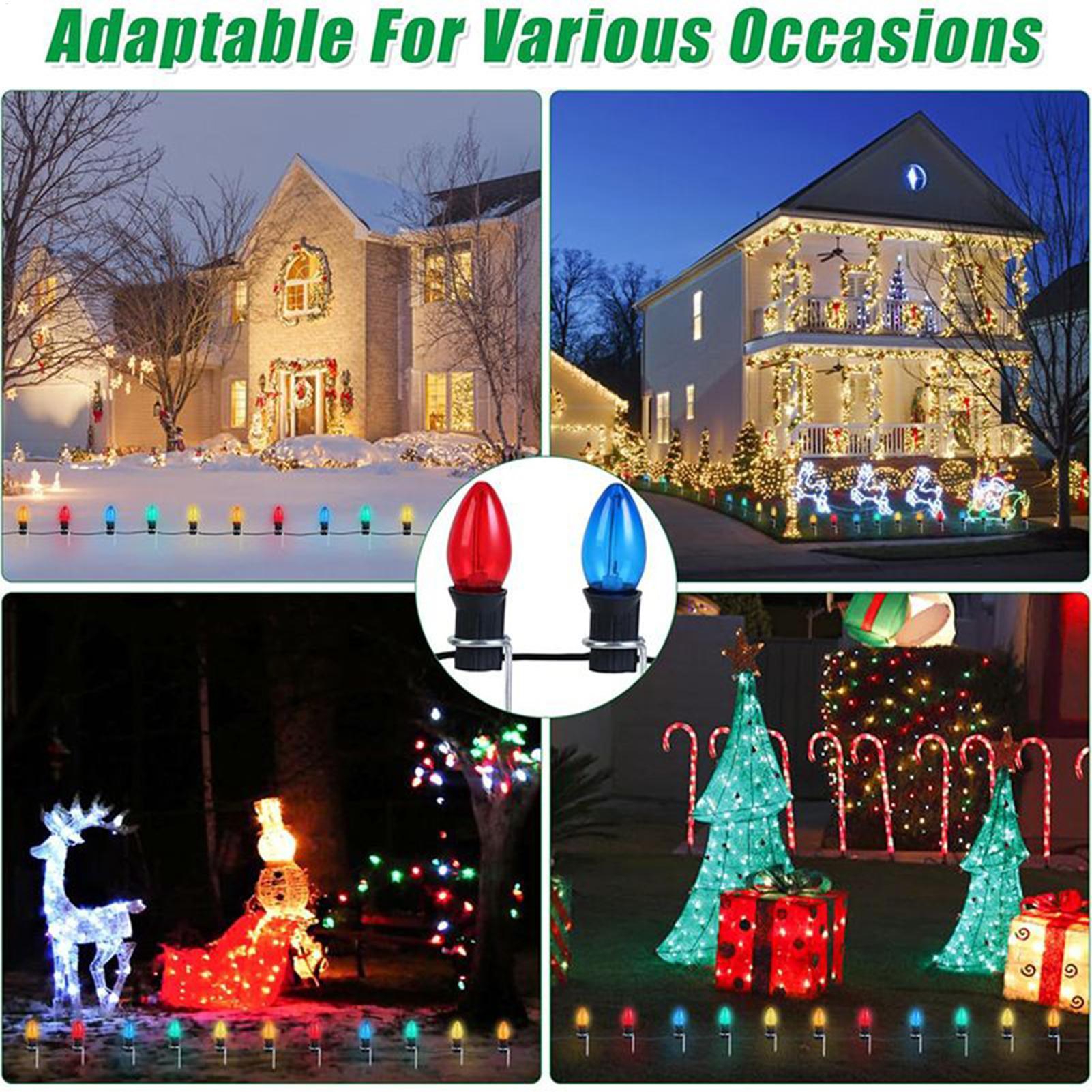 Christmas Light Stakes For Yar - Outdoor Lighting Pathway reseña y precio