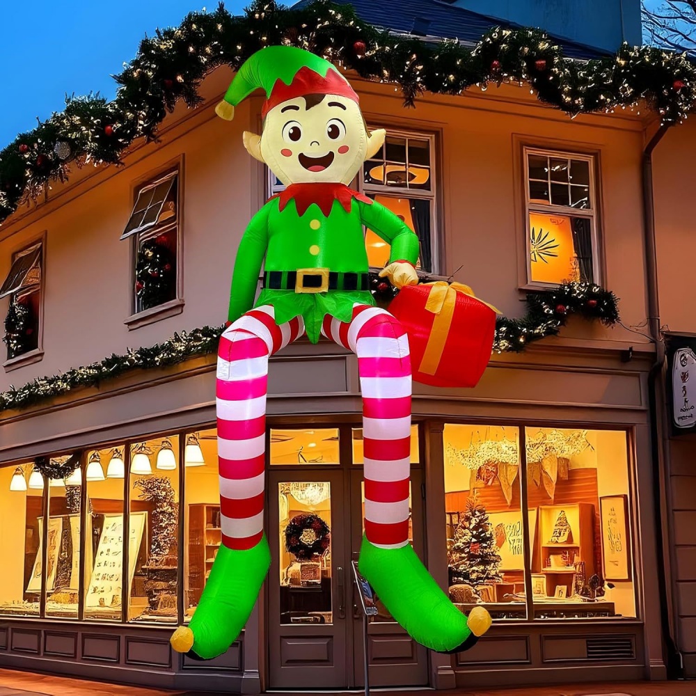 8FT Christmas Inflatables Sitt - Outdoor Lighting For Backyard reseña y precio