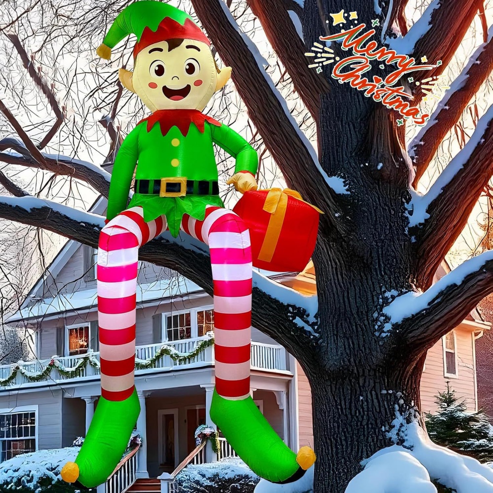 8FT Christmas Inflatables Sitt - Outdoor Lighting For Backyard reseña y precio