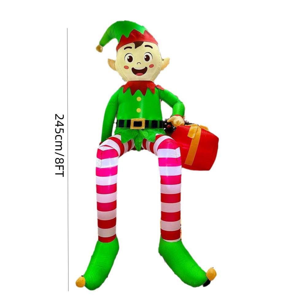 8FT Christmas Inflatables Sitt - Outdoor Lighting For Backyard reseña y precio